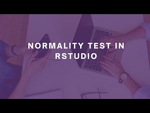 Normality Test in RStudio