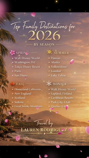 Top Family Travel Destinations for Each Season in 2026