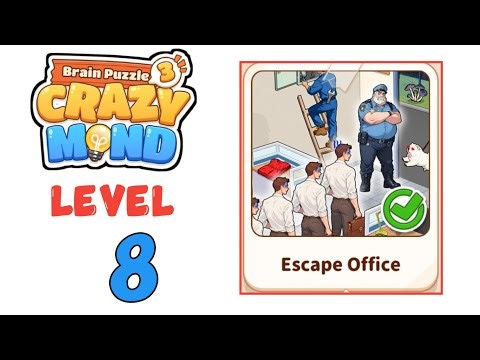 Brain Puzzle 3 Crazy Mind Level 8 |Escape Office| Game Walkthrough