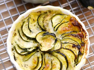 Clafoutis courgettes mozzarella