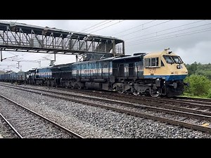 WDG-4 Twin Diesel Monsters Haul a Mega Freight Train Through Karnataka! 💥🇮🇳