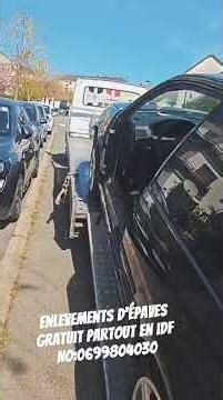 enlevements d'épaves gratuit partout en Île de France #destruction #epave #vhu #hs