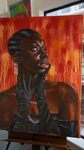 Artistic Painting Process Revealed