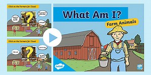 Farm Animals What Am I Interactive Game PowerPoint