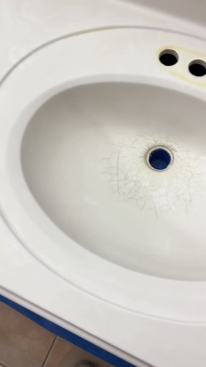 Repair Hairline Cracks in Porcelain Sink | Bathroom Sink Makeover