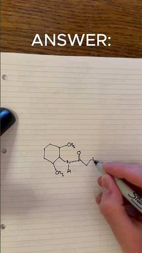 Can you draw lidocaine from memory? ✍️💊