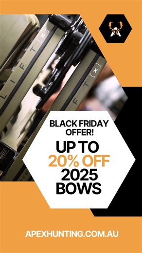 Don’t miss out! 🎯 Save up to 20% off our range of compound bows. If you’ve been waiting to upgrade or treat yourself to some new gear… now’s the time. | Apex Hunting