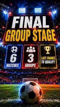 Final Group Stage! 6 Matches 3 groups #fifa #worldcup #usa #canada #mexico #argentina #portugal