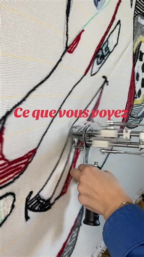 Les réseaux VS la réalité 🤷🏻‍♀️ Tu penses que ça prend combien de temps à faire un tapis ? #tufting #tapis #rugs