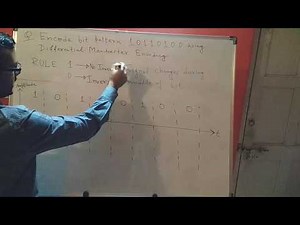 Computer Networking | Biphase Differential Manchester