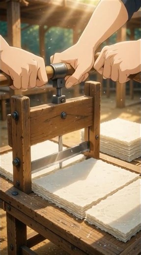 How People Made Notebooks 1000 Years Ago 😲 #shortvideo