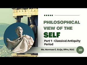 Understanding the Self Lesson 1 Philosophical View of the Self Part One