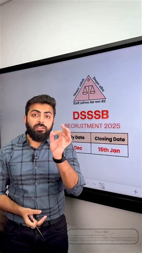 Well Academy Official on Instagram: "📌DSSSB MTS 2025 EXAM SYLLABUS 🔥🔥📝💯💯 ➡️ Apply Date: 17/12/2025 ➡️ End Date: 15/01/2025 ➡️ Eligibility: 10th Pass ➡️ Age Limit: 18 - 27 Years ➡️ SELECTION PROCESS : 👉🏻 Stage 1 : Written Exam ➡️ POST NAME: Multi Tasking Staff ➡️ Apply Link: https://DSSSB.delhi.gov.in/dsssb-vacancies ➡️ To Enroll In ALL EXAMS MAHAPACK Visit The Link👇👇 https://www.wellacademy.in/study/g46c ➡️ Follow Our Page For More Such Educational Content 💯💯📚✔️ . . . 📢 Stay inform