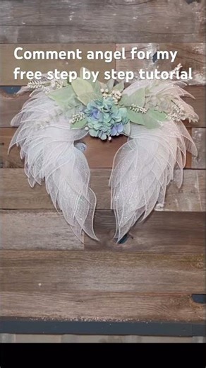 How To Make an Angel Wing Wreath/ How To Make a Christmas Wreath/ DIY Angel Wings#holidaysonshorts