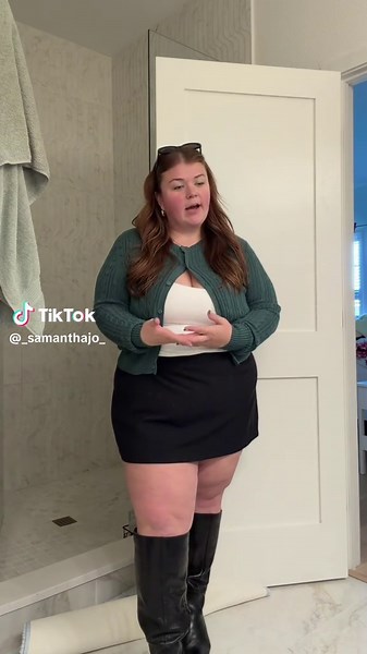 Green Winter Outfit Reveal for Plus Size Fashion