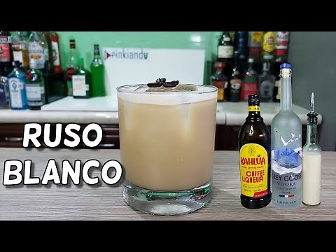 ¿Cómo Preparar el Coctel RUSO BLANCO o WHITE RUSSIAN? 🥛☕ | Será de Tus Favoritos 🤤| Drinkiando