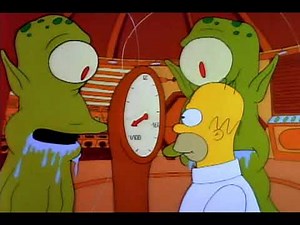 The Simpsons | Fattened by aliens | Treehouse of horror I