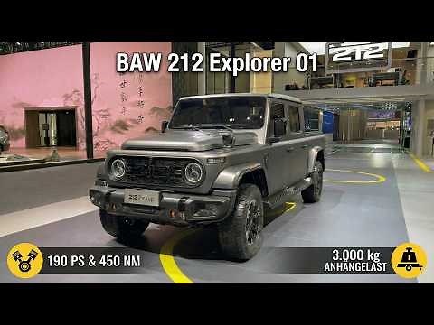 2026 BAW 212 Explorer 01 Pickup (Tanjingzhe): 2,3L Diesel mit 190 PS