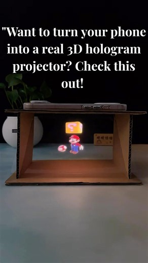 Turn Your Phone Into a 3D Hologram Projector! 📱✨ | Easy DIY Craft