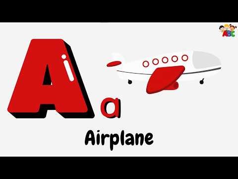 A for Airplane ✈️ B for Bus 🚌 C for Cow 🐄 | A to Z Alphabets for Toddlers | ABCD Learning Video