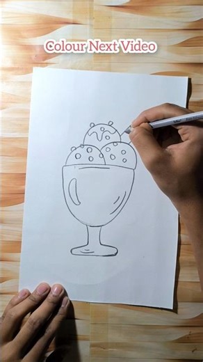 How to Draw Ice cream || Easy Ice cream Drawing #drawing #art #easydrawing