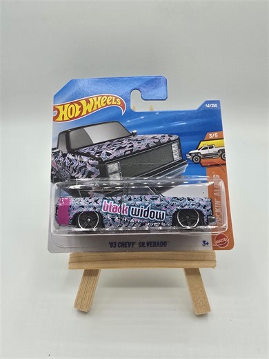 Hot Wheels 83 Chevy Silverado Black Widow Maßstab 1:64 - Etsy