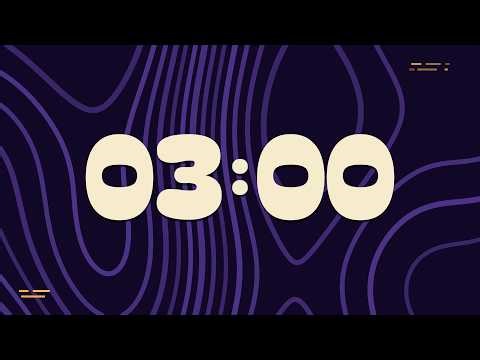 3 Minute Timer with Relaxing Music and Alarm 🎵⏰