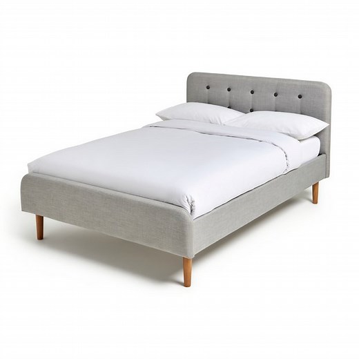 Buy Habitat Aspen Single Fabric Bed Frame - Grey | Bed frames | Argos