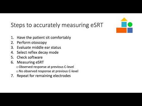 Measuring eSRT for Cochlear brand cochlear implants.