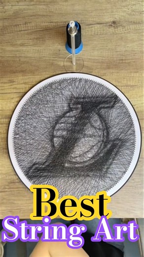 Customized Thread Portrait Art/String Art Portrait Thread Art/World Best String Art #shorts #art