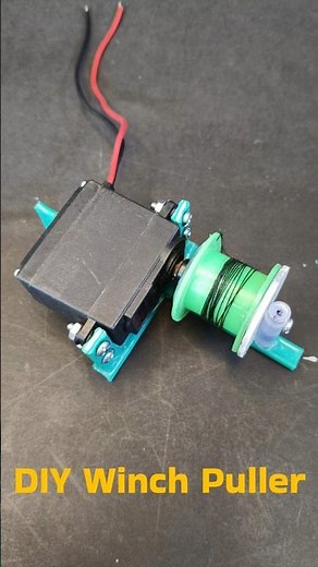 DIY Winch Puller with Servo #arduino #diyprojects #arduinoesp32 #diy #winch