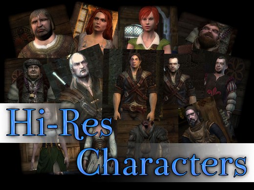 The Witcher: Hi-Res Character Models file