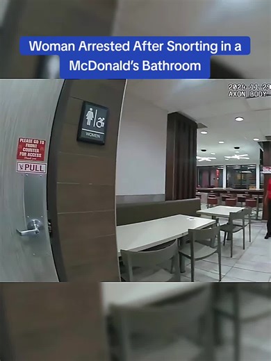 Woman Arrested After Snorting in a McDonald’s Bathroom #cops #copsoftiktok