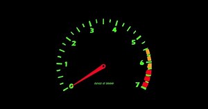 Typical Fast Car Rev Counter Going Stock Footage Video (100% Royalty-free) 1065995023 | Shutterstock
