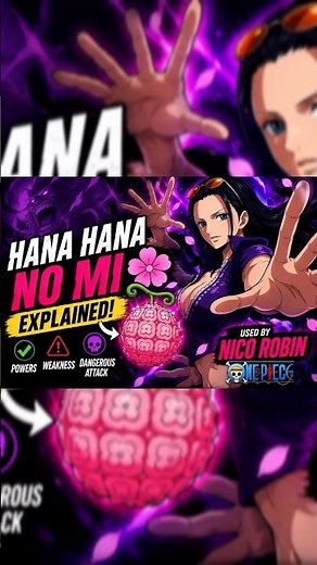 Hana Hana nomi #onepiece #animity