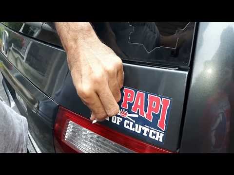 DIY How to remove car Dealer BUMPER STICKERS Decals logos removal!