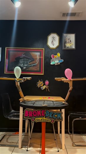 Thomas Phillips III on Instagram: "First post of 2026 happy new year everyone I hope this year is better than the last. The last year was shit Complete shit my dog died and then a month after my cat died , the vet bills and healthcare bills have became a huge chunk of my debt… so let’s clear this debt and move on this year I will be liquidating a lot of my belongings and preparing to move to Taiwan. For the WoodBots I am only going to assemble Skate Board fighters Everything else is going to be 