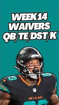 Week 14 Fantasy Football Streamers You NEED!
