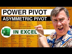 Excel - Pivot Table with Asymmetric Reporting Using Power Pivot Named Sets - Episode 1320
