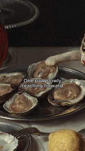 Still Life with a Cat by Alexandre-François Desportes (17th-18th century) #art #painting #history