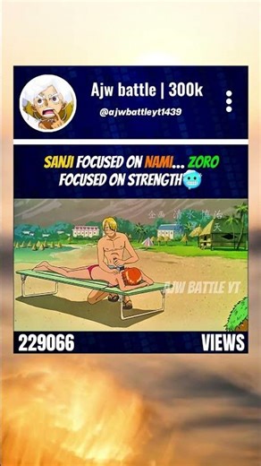 Sanji Focused on Nami… Zoro Focused on Strength🥶 #onepiece #zoro #sanji #nami