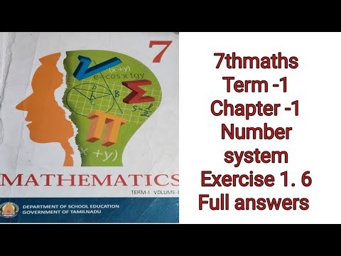 7th maths term - 1 chapter -1 exercise 1.6 full answers
