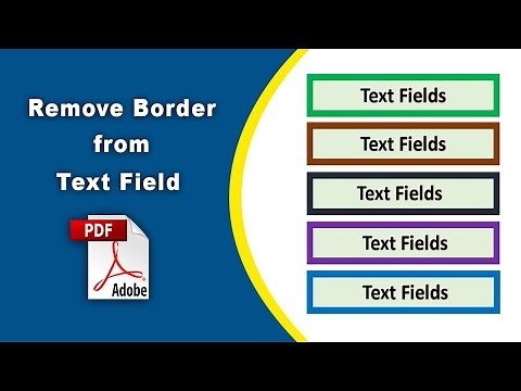 How to remove outline from a text field in pdf (Prepare Form) using Adobe Acrobat Pro DC