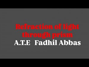 Exp (4) Refraction of light through prism