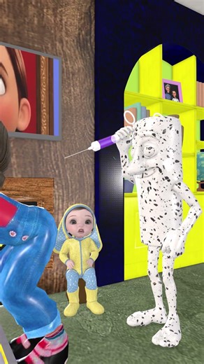 Don't Look Behind You! 😱 Funny 3D Animation #Shorts#