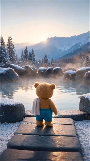 Tatty Finds a Hidden Mountain Hot Spring ♨️🐻