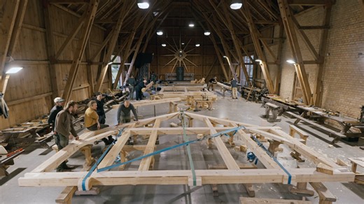 Building A Timber Frame In 10 Days. Northmen Guild's Carpentry Course. Full Documentary