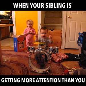 421 reactions · 662 shares | Growing up with siblings brings out the best (and sometimes worst) in you... like when your sibling is getting just way too much attention for you to handle! | Life of Mom | Facebook