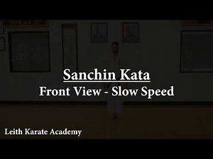 Uechi-Ryu Sanchin Kata - Front View - Slow Speed | Karate Tutorial