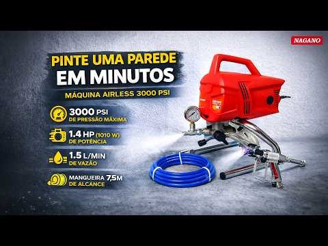 Máquina de Pintura Airless 1.4hp 3000psi - Nagano